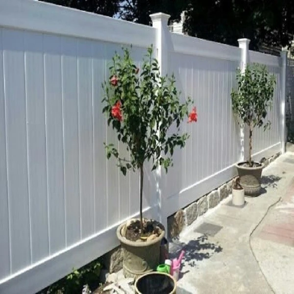 6 Ft HX 8 Ft. W White Privātuma panelis