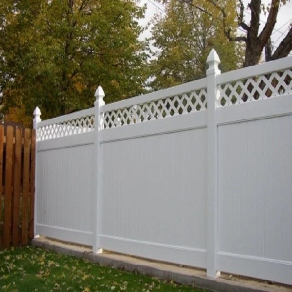 Lattice Top Vinyl Fence